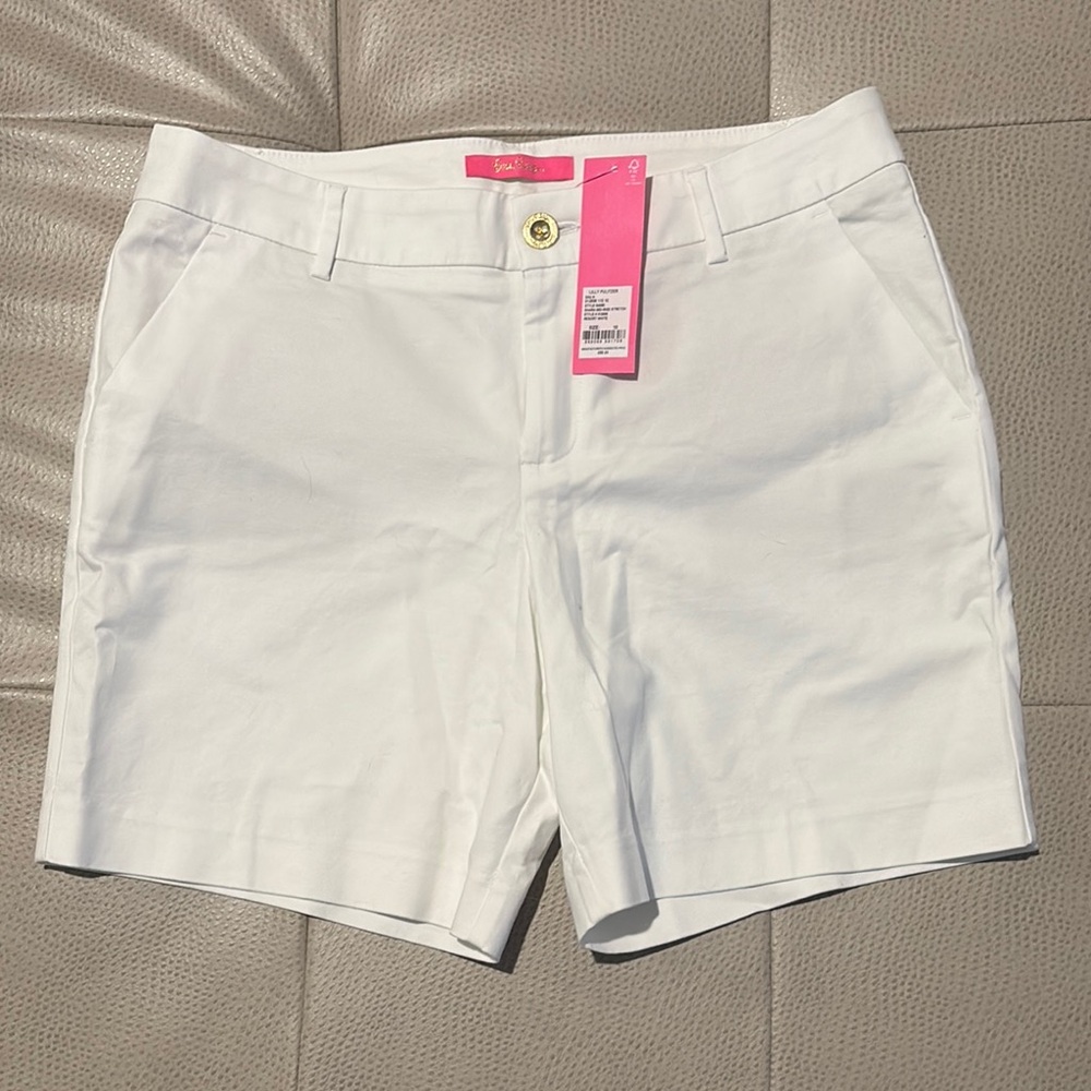 Lilly Pulitzer White Shorts Classic Cotton